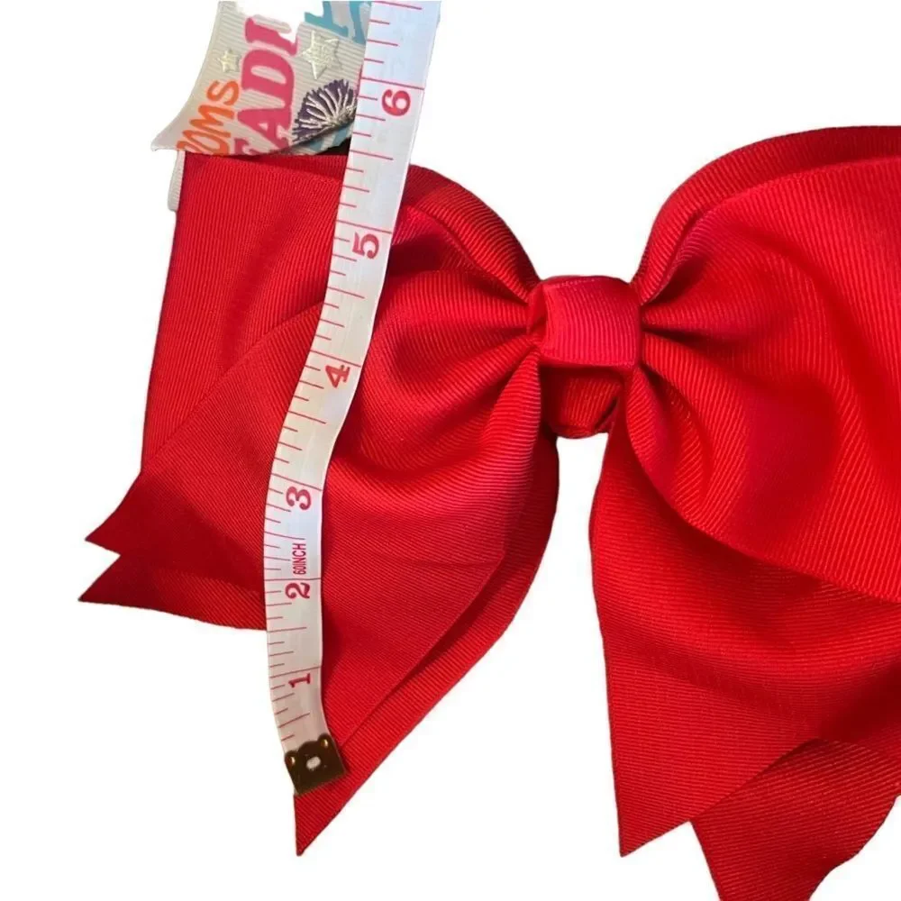 8” Large Cheer Bows Wide Grosgrain Ribbon